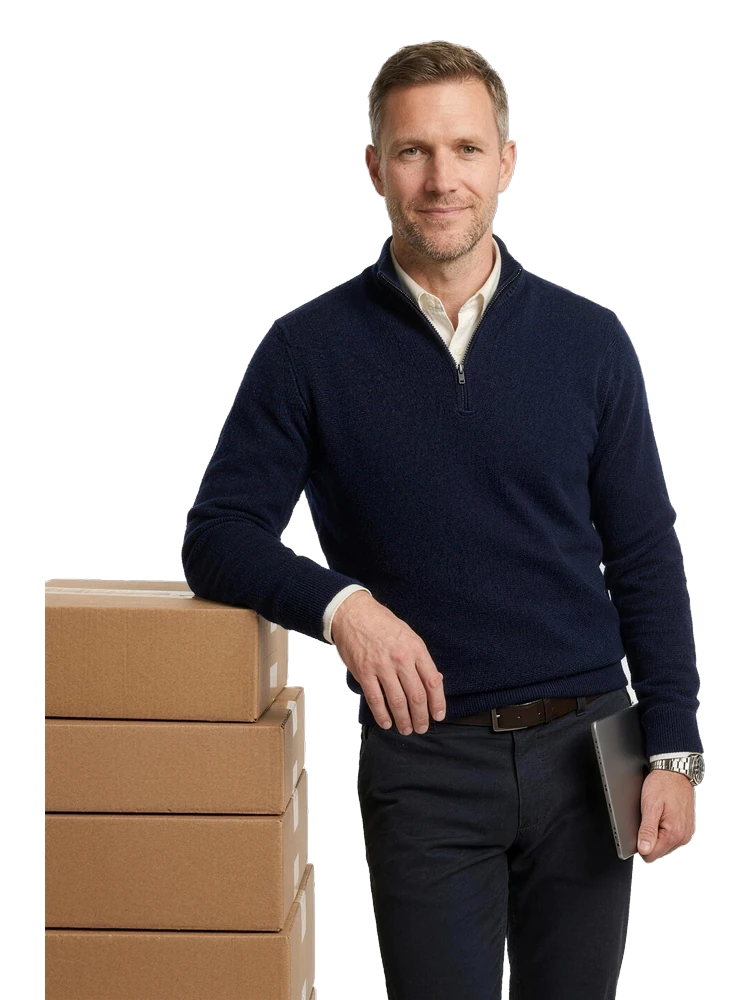B2B buyer reviewing an order on a tablet