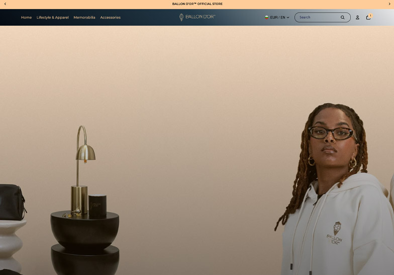 The Ballon d'Or website